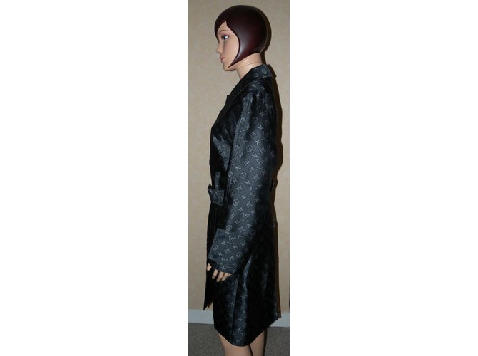 Louis Vuitton Gabardinas Negro Gris - vista 4