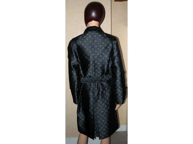 Louis Vuitton Gabardinas Negro Gris - vista 5