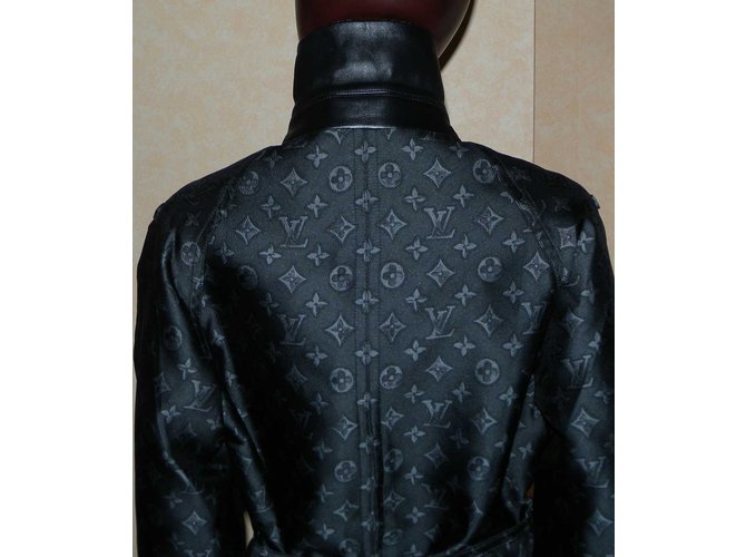 Louis Vuitton Gabardinas Negro Gris - vista 6