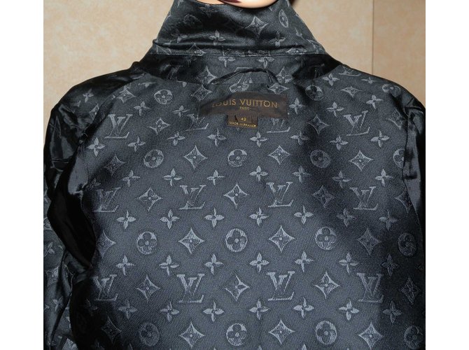 Louis Vuitton Gabardinas Negro Gris - vista 7