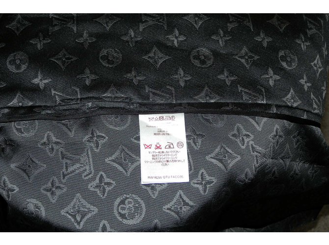 Louis Vuitton Gabardinas Negro Gris - vista 8