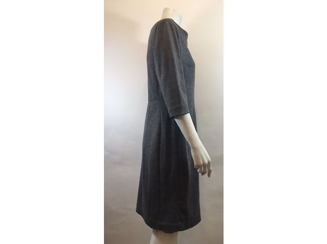 Diane Von Furstenberg Kleid aus Wolle Grau - Ansicht 2