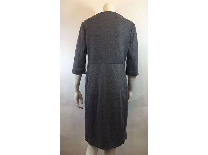 Diane Von Furstenberg Kleid aus Wolle Grau - Ansicht 3