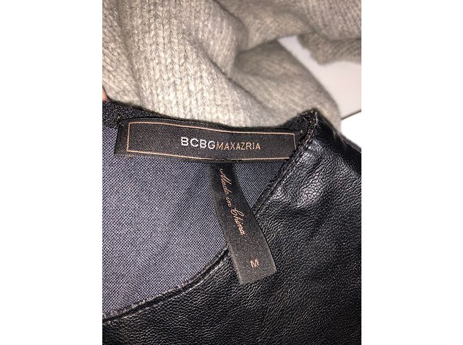 Top efecto cuero Bcbg Max Azria Negro M - vista 5
