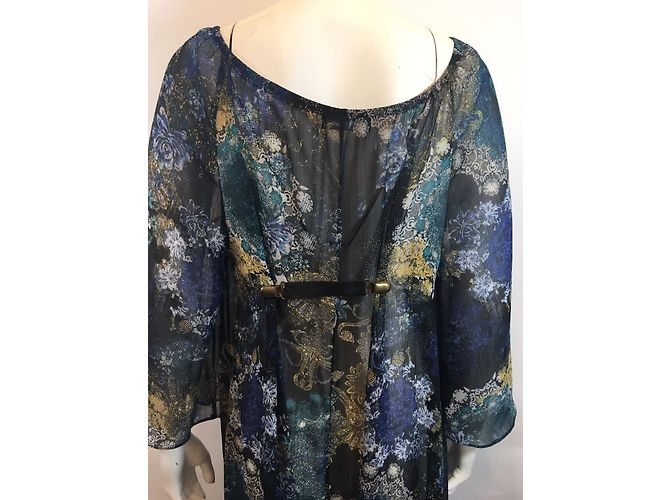 Autre Marque Mj Lisbon gemustertes langes Kleid aus Polyester - Ansicht 5