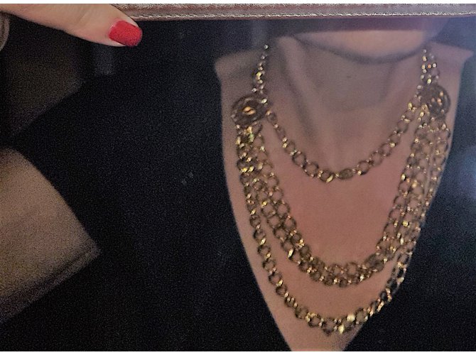 Chanel Cadena de oro / collar Dorado - vista 2