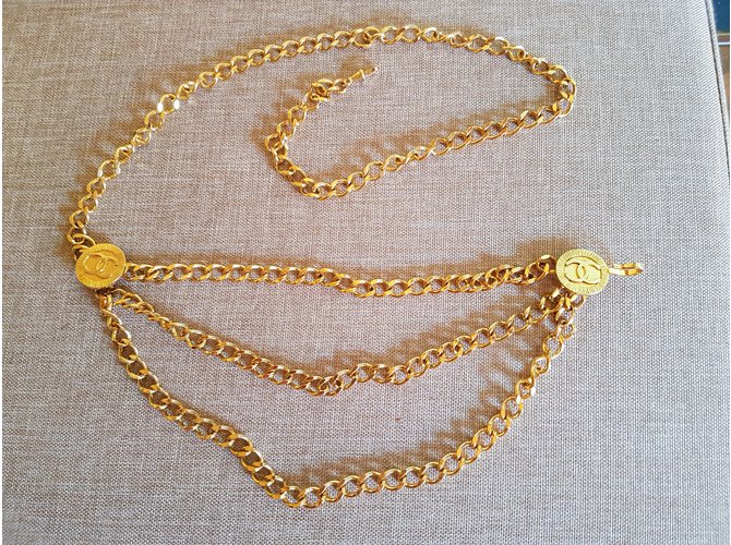 Chanel Cadena de oro / collar Dorado - vista 3