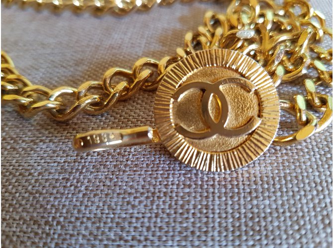 Chanel Cadena de oro / collar Dorado - vista 4