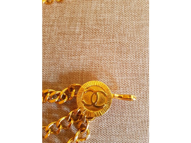 Chanel Cadena de oro / collar Dorado - vista 5