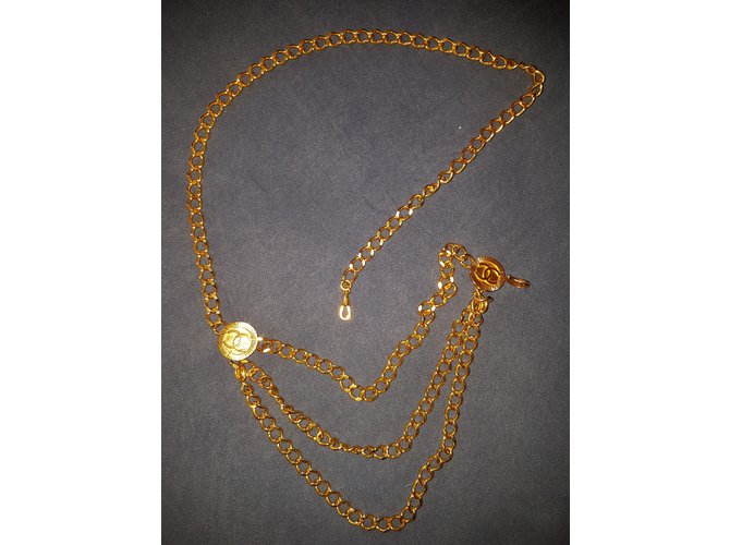 Chanel Cadena de oro / collar Dorado - vista 7