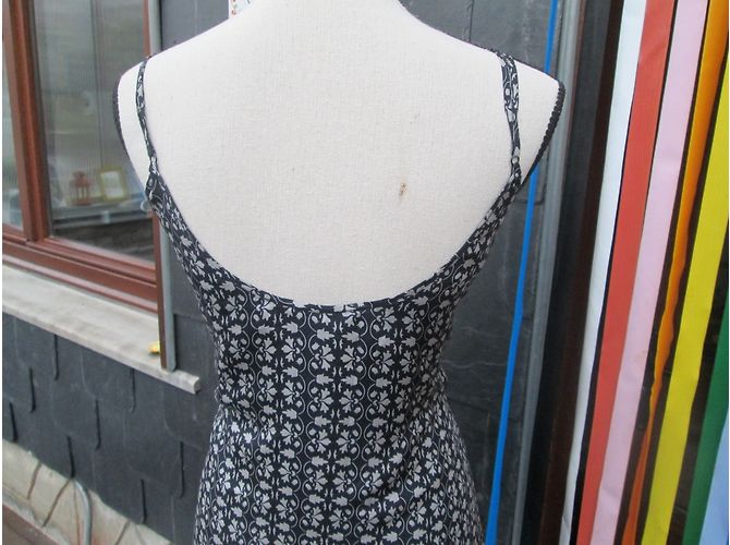 Vestido Patrizia Pepe de seda azul oscuro sin mangas - vista 2