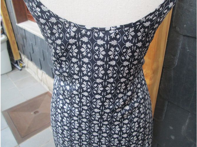 Vestido Patrizia Pepe de seda azul oscuro sin mangas - vista 3