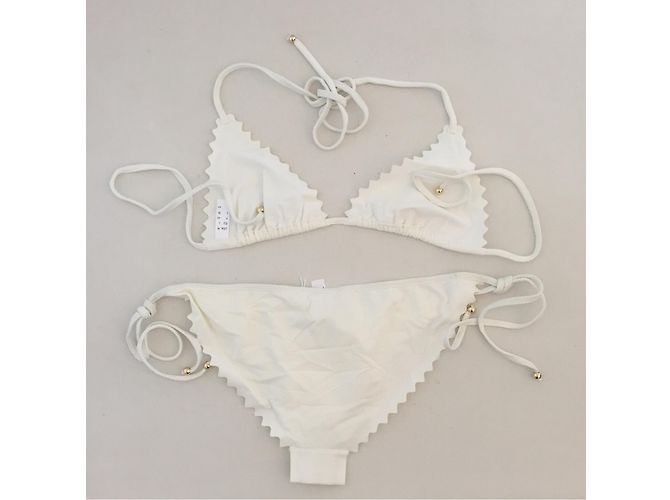 Traje de baño de dos piezas Chloé blanco - vista 2