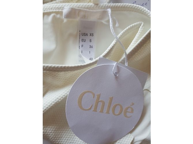 Traje de baño de dos piezas Chloé blanco - vista 3