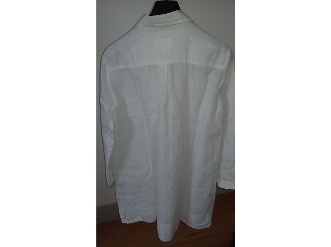 Weekend Max Mara Camisa de Lino Blanca Blanco - vista 2