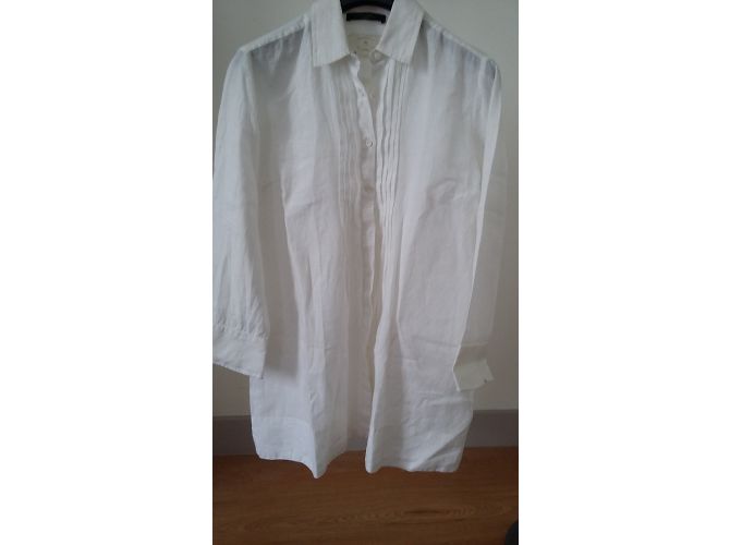 Weekend Max Mara Camisa de Lino Blanca Blanco - vista 3