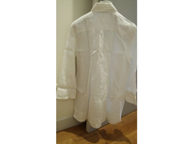 Weekend Max Mara Camisa de Lino Blanca Blanco - vista 4