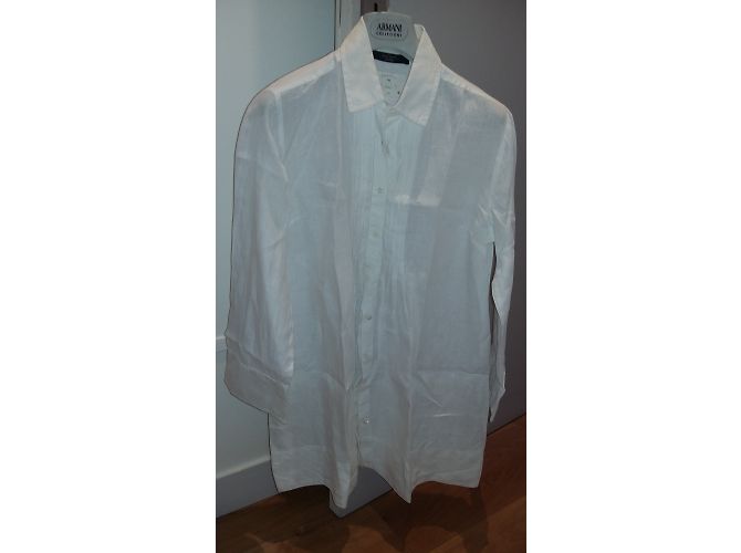 Weekend Max Mara Camisa de Lino Blanca Blanco - vista 5