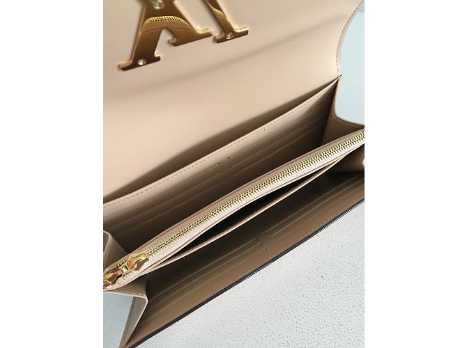 Louis Vuitton Louise Brieftasche Beige - Ansicht 3