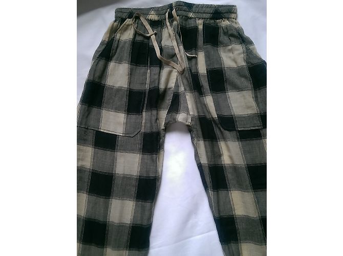 Pantalones harem Isabel Marant Etoile marrón beige algodón Castaño - vista 3