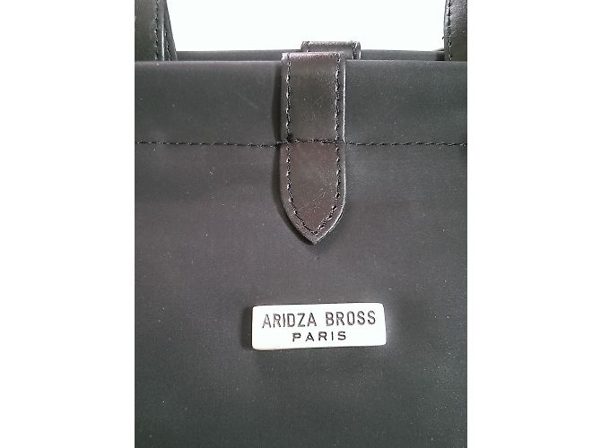 Borsa a mano Aridza Bross in tela nera Nero - vista 3
