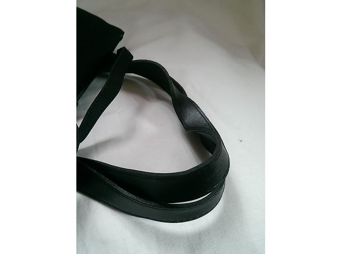 Borsa a mano Aridza Bross in tela nera Nero - vista 8