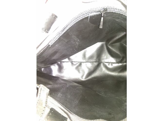 Borsa a mano Aridza Bross in tela nera Nero - vista 9