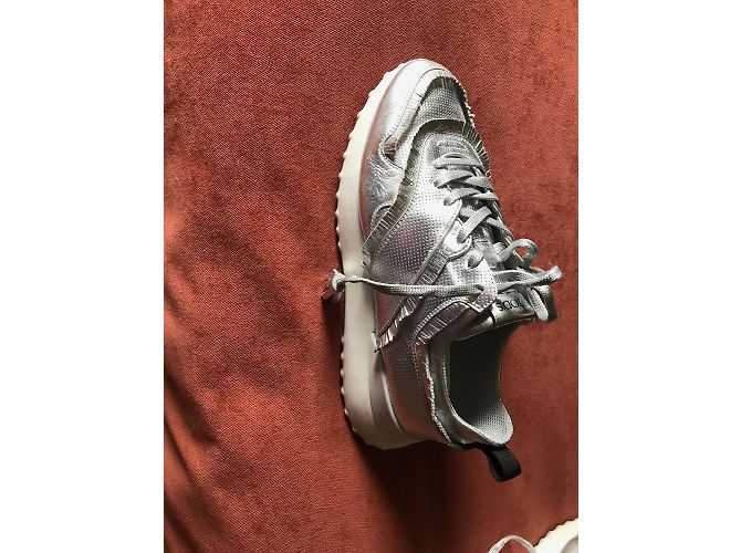 Zapatillas Tod's de cuero plateado Plata - vista 4