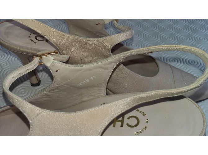 Chanel Tacones Beige - vista 5