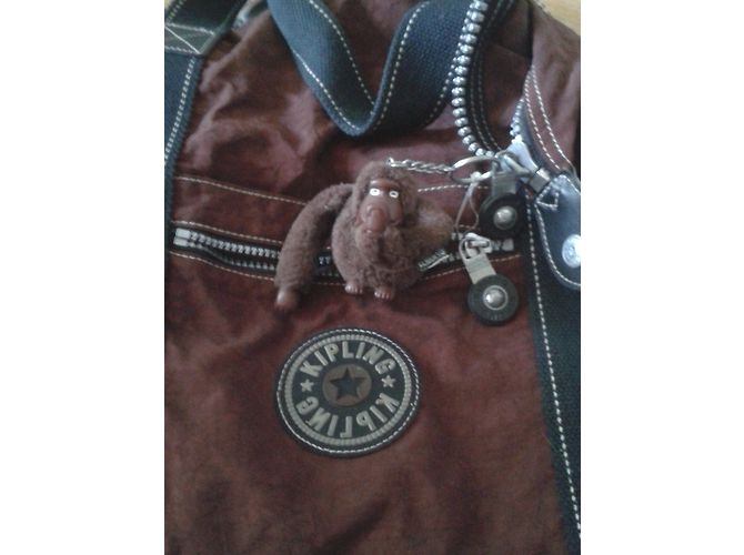 Autre Marque Borsa Tote Kipling Marrone Scuro Poliammide - vista 3