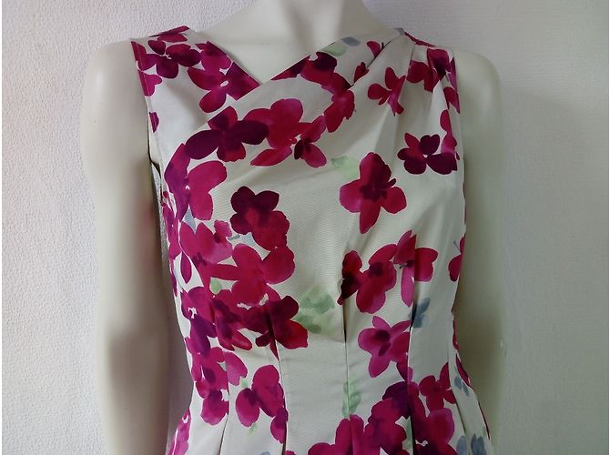 Vestido de cóctel Moschino Cheap And Chic de seda floral - vista 3