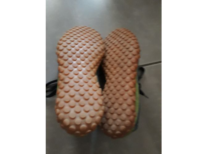 Baskets Balenciaga en daim vert et bleu taille 36 - vue 4