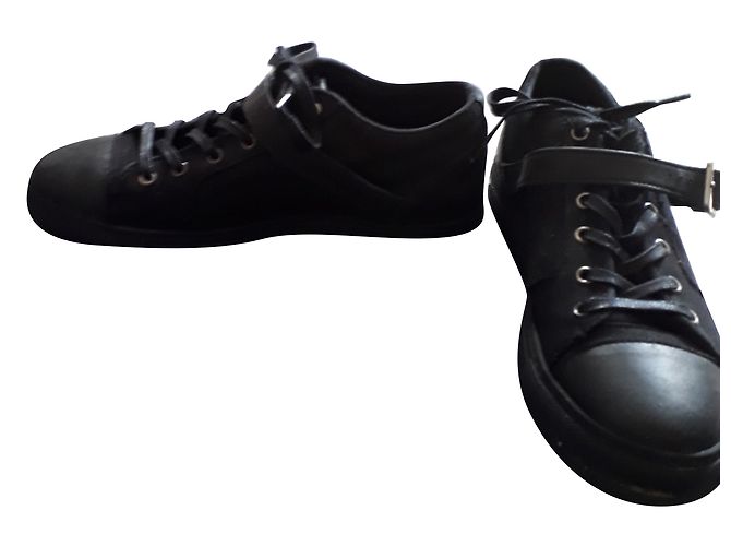 Sneakers The Kooples in cotone nero - vista 2