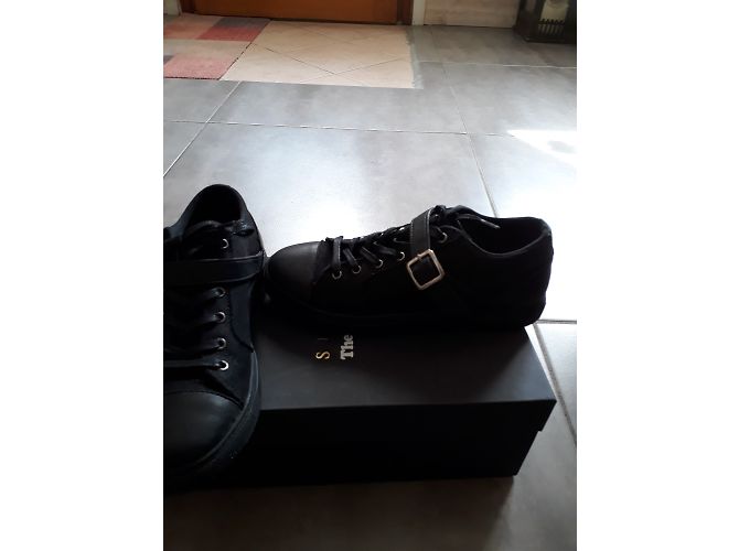 Sneakers The Kooples in cotone nero - vista 4
