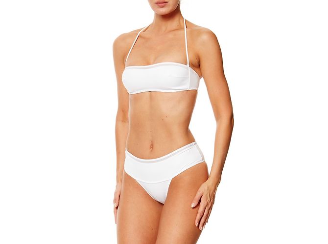 La Perla High Waist Bikini Oberteil Weiß - Ansicht 3