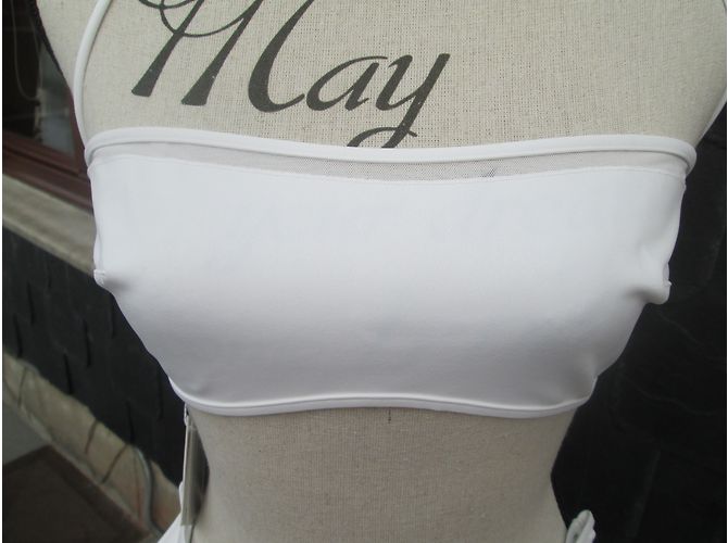 La Perla High Waist Bikini Oberteil Weiß - Ansicht 5