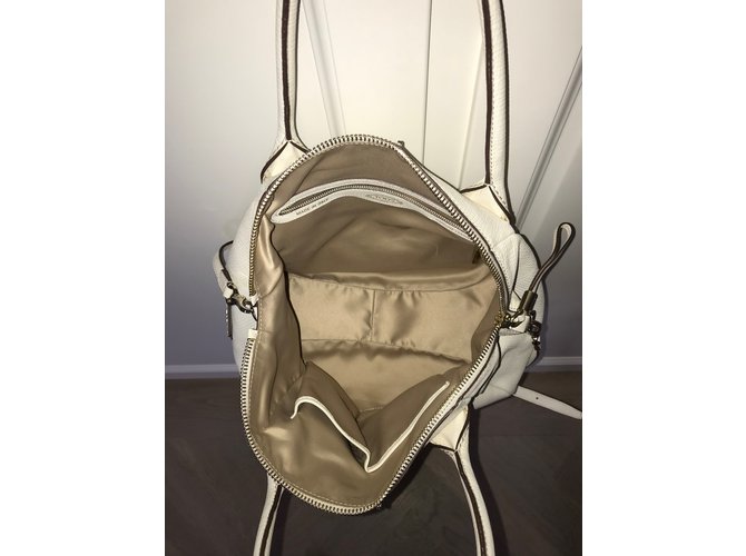 Borsa Tod's D. Bag in pelle eggshell Bianco sporco - vista 4