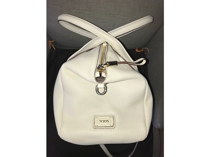 Borsa Tod's D. Bag in pelle eggshell Bianco sporco - vista 6