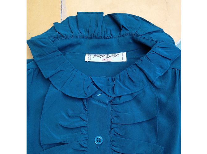 Yves Saint Laurent Blusa de seda - vista 4