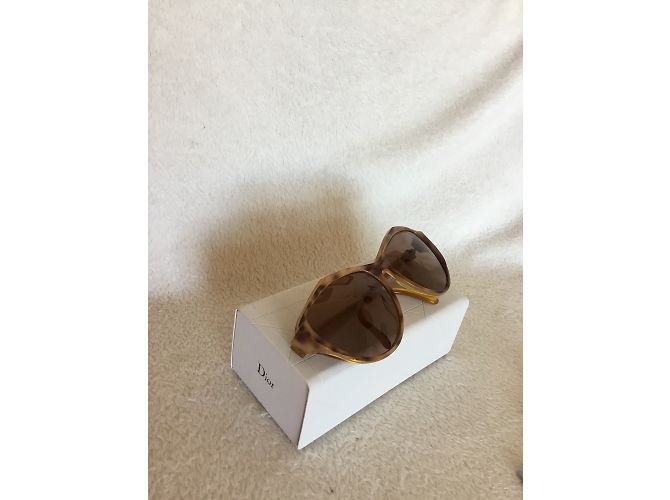 Occhiali da sole Christian Dior Oversize Taupe Marrone chiaro - vista 3
