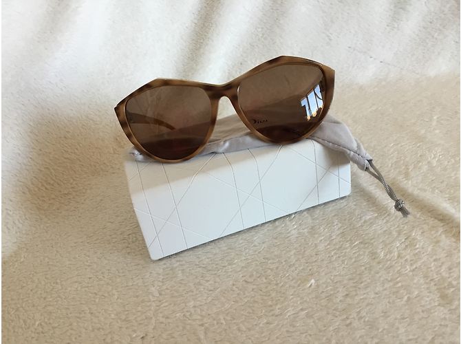 Occhiali da sole Christian Dior Oversize Taupe Marrone chiaro - vista 4