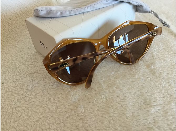 Occhiali da sole Christian Dior Oversize Taupe Marrone chiaro - vista 9