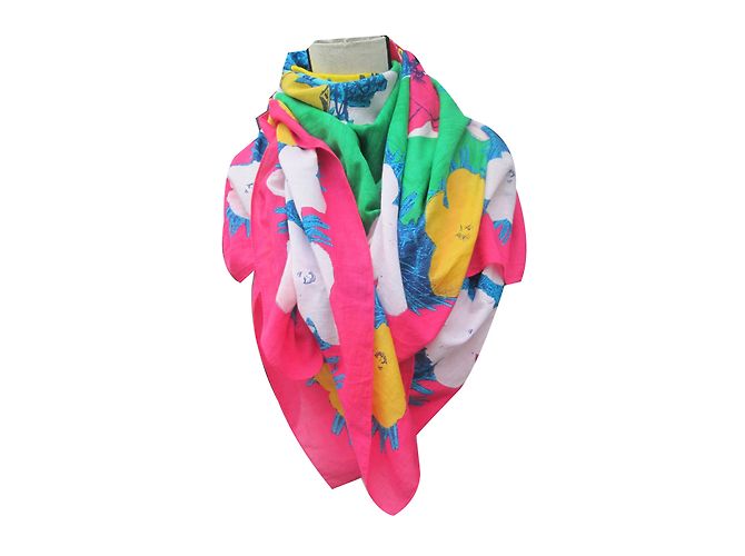 Pareo Sciarpa Moschino Multicolore Cotone - vista 2