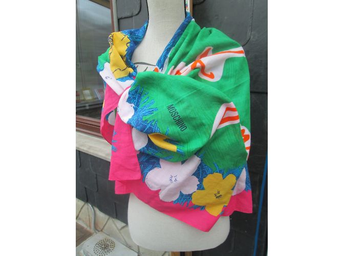 Pareo Sciarpa Moschino Multicolore Cotone - vista 3