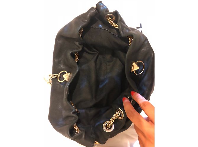 Borsa a mano Sonia Rykiel in pelle nera Nero - vista 4