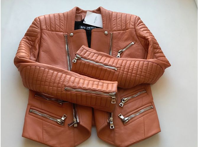 Balmain Quilted leather biker jacket - view 10