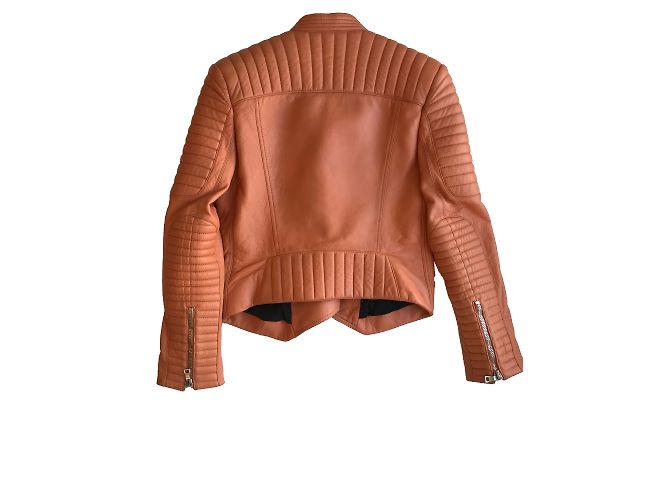 Balmain Quilted leather biker jacket - view 2