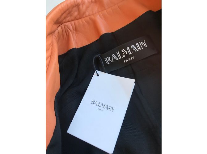 Balmain Quilted leather biker jacket - view 3