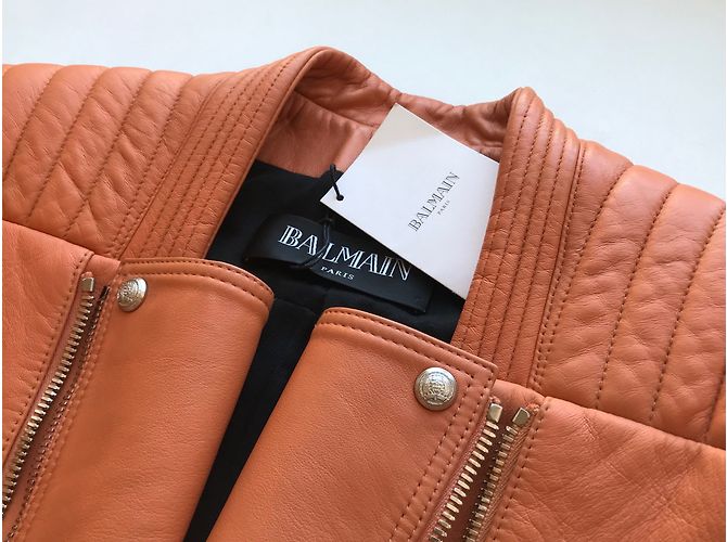 Balmain Quilted leather biker jacket - view 5