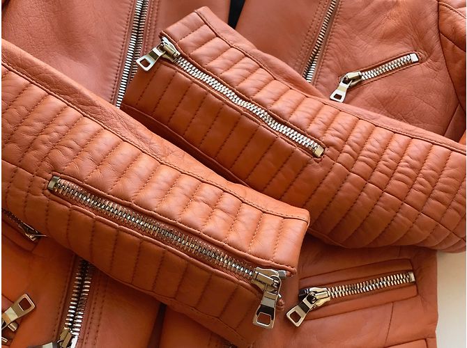 Balmain Quilted leather biker jacket - view 9